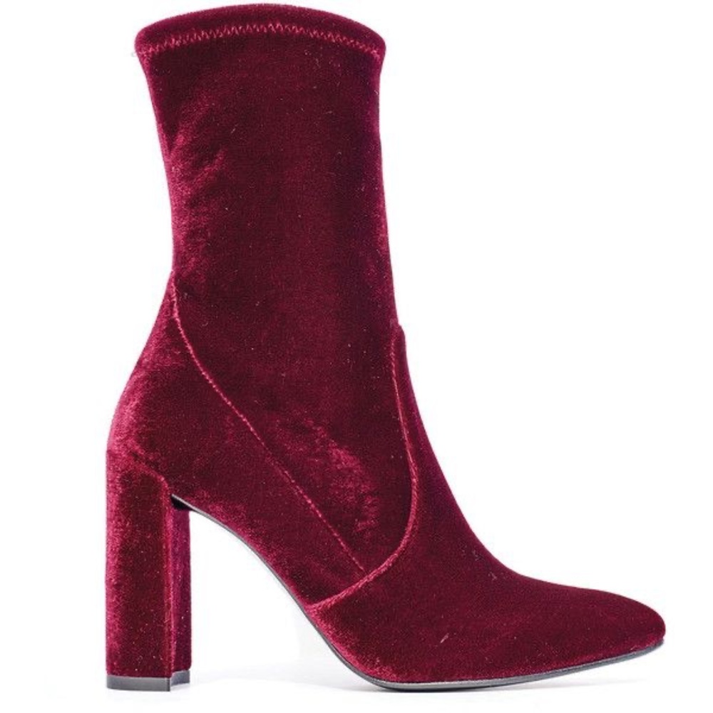 Stuart Weitzman Clinger Velvet Heeled Boots